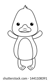 Duck cartoon design vector illustration