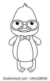 Duck cartoon design vector illustration