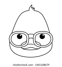Duck cartoon design vector illustration