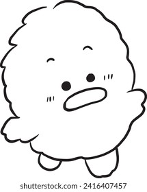 duck cartoon doodle kawaii anime coloring page cute illustration clip art character chibi manga comic drawing