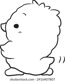 duck cartoon doodle kawaii anime coloring page cute illustration clip art character chibi manga comic drawing