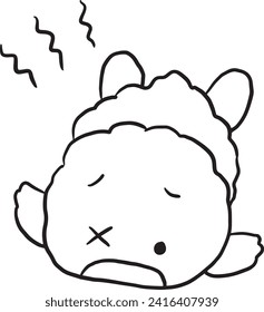 duck cartoon doodle kawaii anime coloring page cute illustration clip art character chibi manga comic drawing