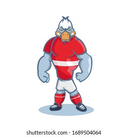 Duck cartoon mascot design illustration