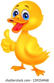 Duck Cartoon Thumb Up
