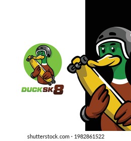 logotipo del equipo de skateboard Caricatura de la mascota