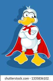 duck character/mascot cartoon vector
