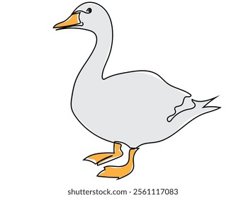 Duck in a continuous line format and can be edited later.