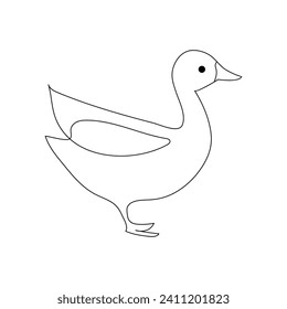 Endloszeichnung mit einer Linie, Vektorgrafik