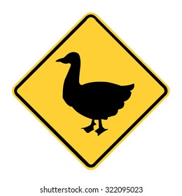 Duck Crossing Sign