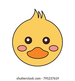 duck cute animal icon image 