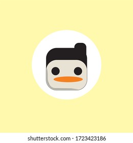 duck cute character vector simple 