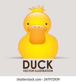 duck cute design, vector illustration eps10 graphic