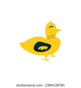 Duck Cute Logo Icon Vector Illustration