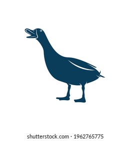 Duck design vector illustration, Creative Duck logo design concept template, symbols icons