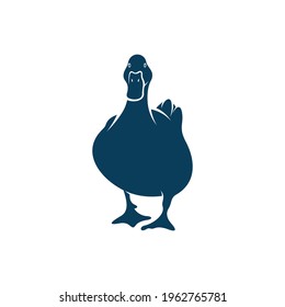 Duck design vector illustration, Creative Duck logo design concept template, symbols icons