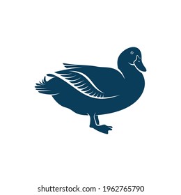 Duck design vector illustration, Creative Duck logo design concept template, symbols icons