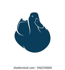 Duck design vector illustration, Creative Duck logo design concept template, symbols icons