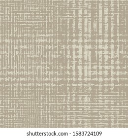 Duck egg blue-Dyed Effect Textured Checked Distressed Background. Seamless Pattern. Distressed linen texture. Mesh. Monochrome. Vector illustration