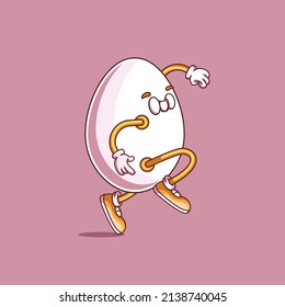 Duck Egg Cartoon Illustration. Great for restaurant catalogs, mascots, t-shirts, banners and posters.
