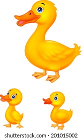 Duck Family Cartoon