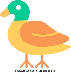 Duck Flat Illustration Vector Design