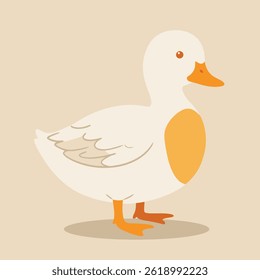 Duck flat vector illustration Eps 10
