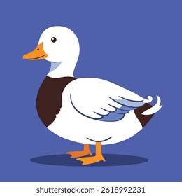 Duck flat vector illustration Eps 10