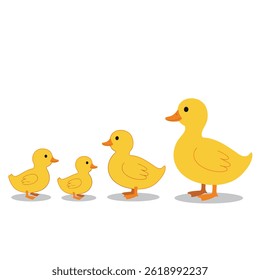 Duck flat vector illustration Eps 10