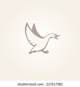 duck flying emblem 