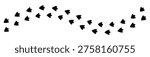 Duck Footprint Tracks Silhouette Vector for Bird Trail, Wildlife Tracking, and Nature Illustration