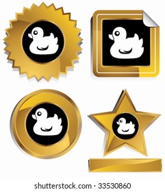 duck gold frame
