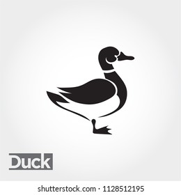 duck, goose, swan art logo