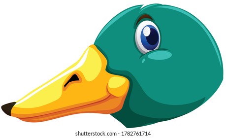 Duck Had cartoon vector art and illustration