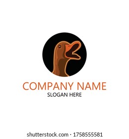 Duck head icon, creative logo Template for your business