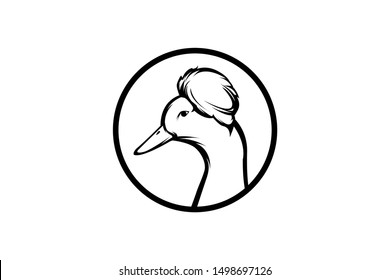 DUCK HEAD LOGO CIRCLE LINE
