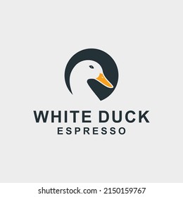 duck head logo design vector illustration