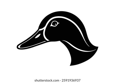 A duck head vector illustration 