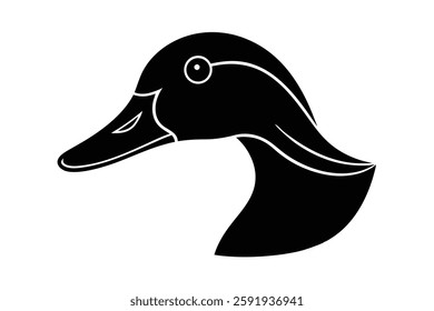 A duck head vector illustration 