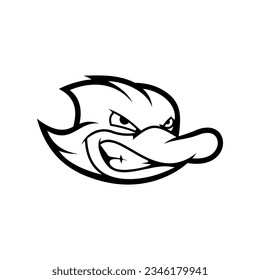 Duck Head Vector Logo Design Template