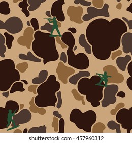 Duck Hunter Camouflage military soldier vector Seamless Pattern isolated wallpaper background