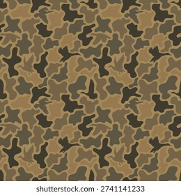 Duck hunter camouflage pattern, vector camo print