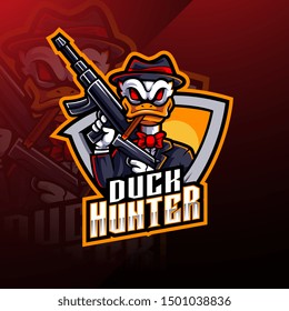 Duck Hunter Esport Mascot Logo Design