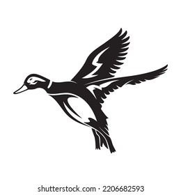 duck hunting illustration logo vector 

