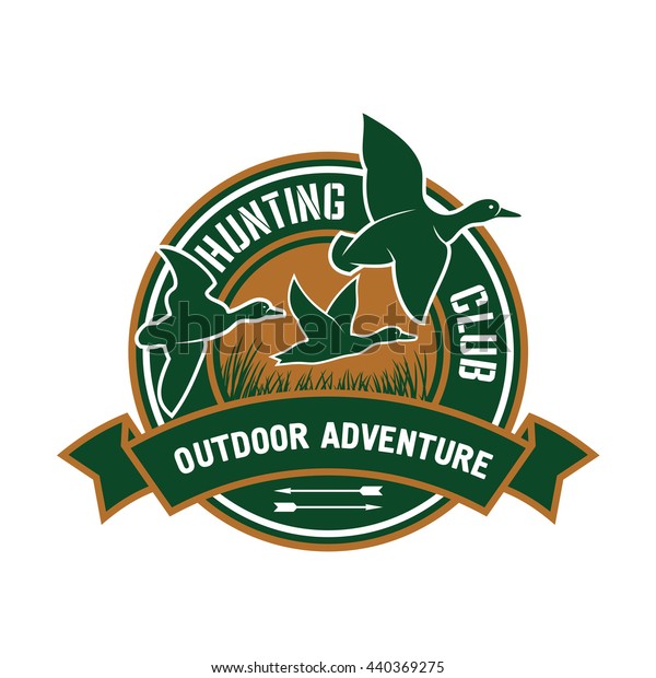 Duck Hunting Insignia Hunting Club Sporting Stock Vector (Royalty Free ...