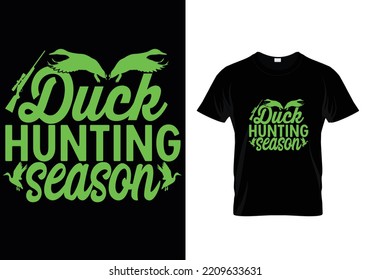 Duck Hunting Season Hunting T-Shirt Design