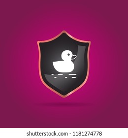 duck icon. animal sign