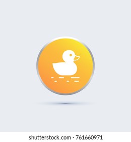 duck icon. animal sign