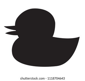 Duck icon design black