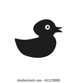 Duck icon. design. Toy and animal symbol. web. graphic. AI. app. logo. object. flat. image. sign. eps. art. picture - stock vector