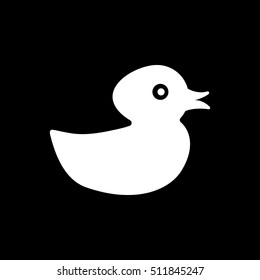 Duck icon. design. Toy and animal, Duck symbol. web. graphic. AI. app. logo. object. flat. image. sign. eps. art. picture - stock vector